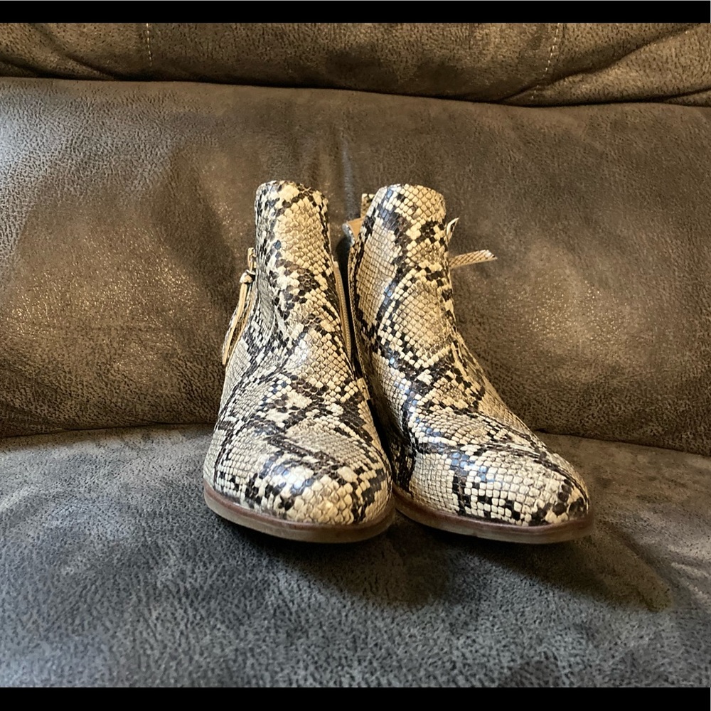Mia Snakeskin Booties